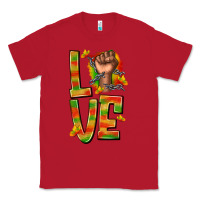 Red love juneteenth with fist Classic Tee - texasbilliewilder