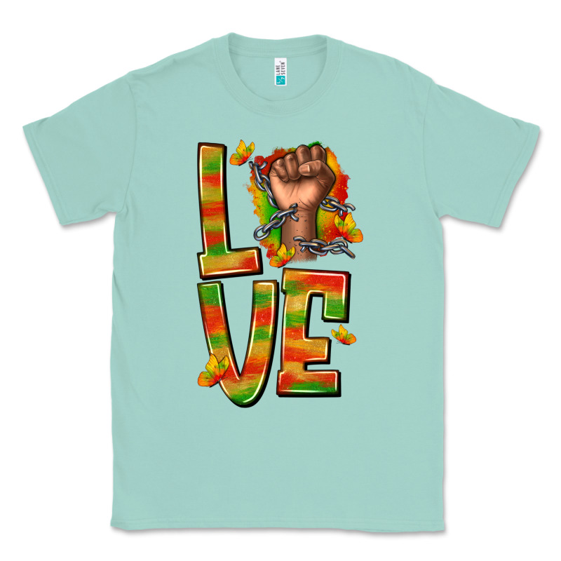 Love Juneteenth With Fist Classic Tee by texasbilliewilder | Teevron