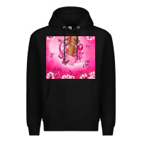 Black Breast Cancer diva Premium Hoodie - NancyCooperArtShop
