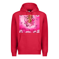 Cardinal Breast Cancer diva Premium Hoodie - NancyCooperArtShop