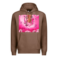 Chestnut Breast Cancer diva Premium Hoodie - NancyCooperArtShop