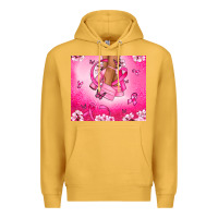 Mustard Breast Cancer diva Premium Hoodie - NancyCooperArtShop