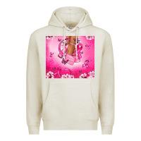 Oatmeal Heather Breast Cancer diva Premium Hoodie - NancyCooperArtShop