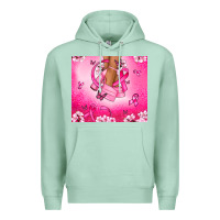Seafoam Breast Cancer diva Premium Hoodie - NancyCooperArtShop