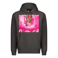 Smoke Breast Cancer diva Premium Hoodie - NancyCooperArtShop