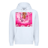 White Breast Cancer diva Premium Hoodie - NancyCooperArtShop