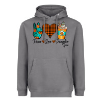 Storm Peace Love Pumpkin Spice Heavyweight Hoodie - CowhideDigitalArt