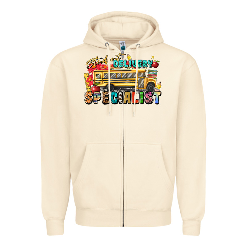 Student Delivery Specialist Zipper Hoodie by texasbilliewilder | Teevron