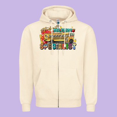 Student Delivery Specialist Zipper Hoodie Designed By Texasbilliewilder