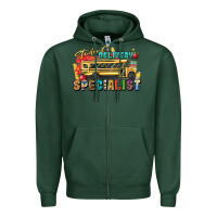 Sports Green student delivery specialist Zipper Hoodie - texasbilliewilder
