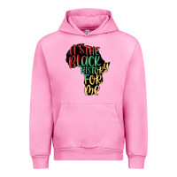 Fuchsia Pink its the black history for me Urban Hoodie - MaliasSmallBusiness