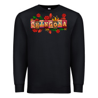 Black chingona Premium Sweatshirt - AdoDesignShop