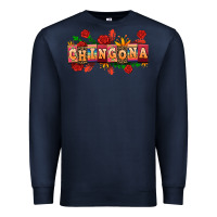 Navy chingona Premium Sweatshirt - AdoDesignShop