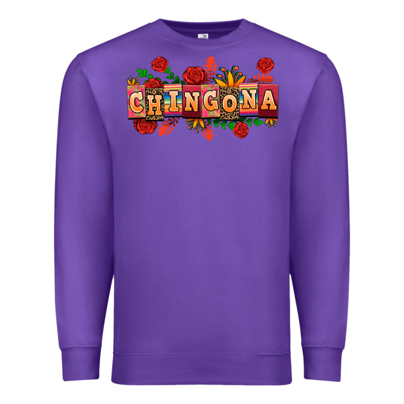 Chingona Premium Sweatshirt by AdoDesignShop | Teevron