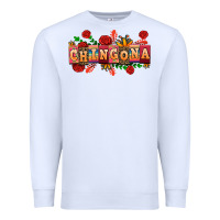 White chingona Premium Sweatshirt - AdoDesignShop
