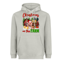 Moon Dust christmas on the farm Heavyweight Hoodie - FaDigitalArtStudio