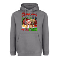 Storm christmas on the farm Heavyweight Hoodie - FaDigitalArtStudio