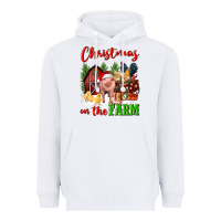 White christmas on the farm Heavyweight Hoodie - FaDigitalArtStudio