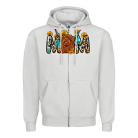 Dove Grey mom cow Zipper Hoodie - Zillion Design Studio