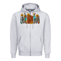 Heather Grey mom cow Zipper Hoodie - Zillion Design Studio
