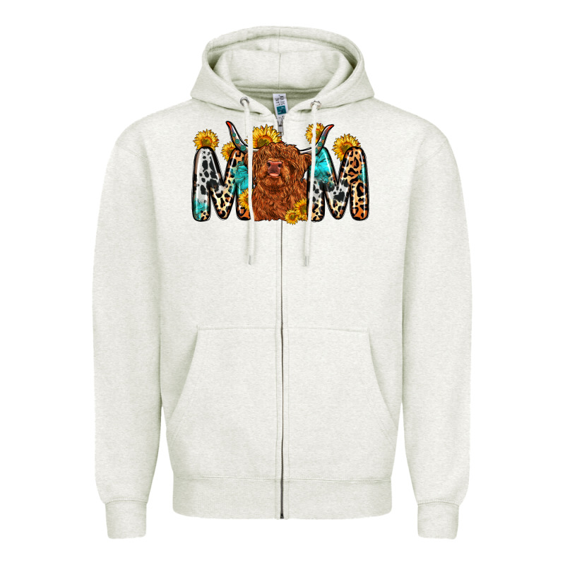 Mom Cow Zipper Hoodie by Zillion Design Studio | Teevron