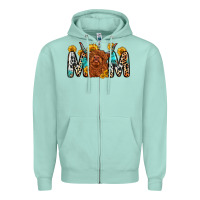 Seafoam mom cow Zipper Hoodie - Zillion Design Studio