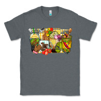 Charcoal Heather lunch lady coffee cups Classic Tee - Zillion Design Studio