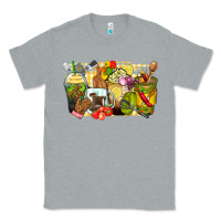 Heather Grey lunch lady coffee cups Classic Tee - Zillion Design Studio