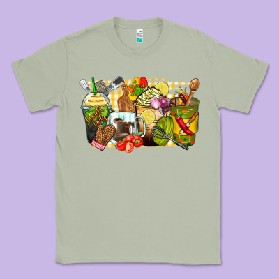 Classic Tee lunch lady coffee cups