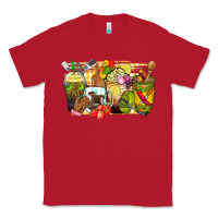 Red lunch lady coffee cups Classic Tee - Zillion Design Studio