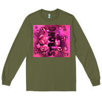 Army Green strong breast cancer Long Sleeve Tee - RanaPortraitStore