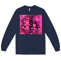 Navy strong breast cancer Long Sleeve Tee - RanaPortraitStore