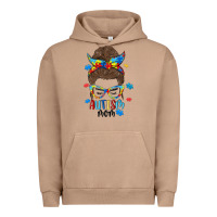 Pigment Burro messy bun autism mom Urban Hoodie - MaliasSmallBusiness