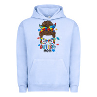 Pigment Grape Ice messy bun autism mom Urban Hoodie - MaliasSmallBusiness