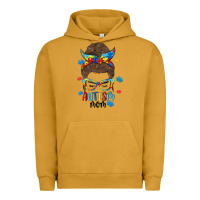 Pigment Peanut Butter messy bun autism mom Urban Hoodie - MaliasSmallBusiness