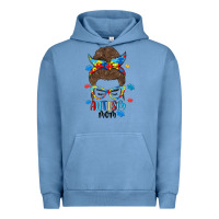 Messy Bun Autism Mom Urban Hoodie | Teevron