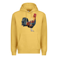 Antique Gold New Hampshire Red Rooster Premium Hoodie - LillyAllenDesigns