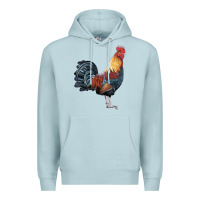 Blue Mist New Hampshire Red Rooster Premium Hoodie - LillyAllenDesigns