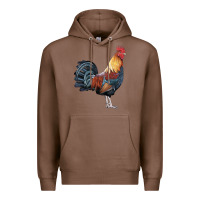 Chestnut New Hampshire Red Rooster Premium Hoodie - LillyAllenDesigns