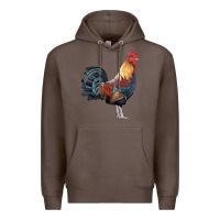 Coffee New Hampshire Red Rooster Premium Hoodie - LillyAllenDesigns