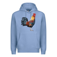 Colony Blue New Hampshire Red Rooster Premium Hoodie - LillyAllenDesigns
