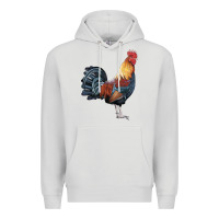 Dove Grey New Hampshire Red Rooster Premium Hoodie - LillyAllenDesigns