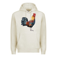 Oatmeal Heather New Hampshire Red Rooster Premium Hoodie - LillyAllenDesigns