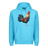 Ocean Blue New Hampshire Red Rooster Premium Hoodie - LillyAllenDesigns