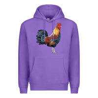 Purple New Hampshire Red Rooster Premium Hoodie - LillyAllenDesigns