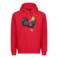 Red New Hampshire Red Rooster Premium Hoodie - LillyAllenDesigns