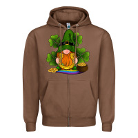 Chestnut st patricks day gnomes shamrock gold horseshoes rainbow Zipper Hoodie - RanaPortraitStore