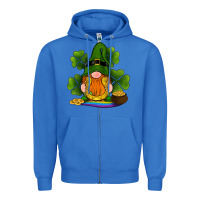 True Royal st patricks day gnomes shamrock gold horseshoes rainbow Zipper Hoodie - RanaPortraitStore