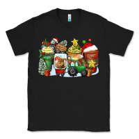 Black Christmas tractor coffee cups Classic Tee - Zillion Design Studio