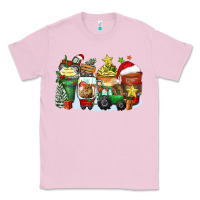 Bubblegum Pink Christmas tractor coffee cups Classic Tee - Zillion Design Studio